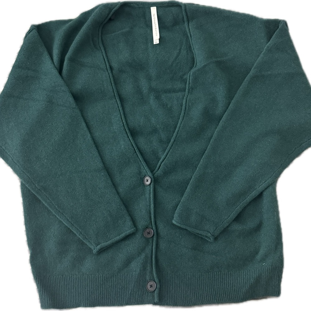 Babaton Deep Green Cardigan Sweater